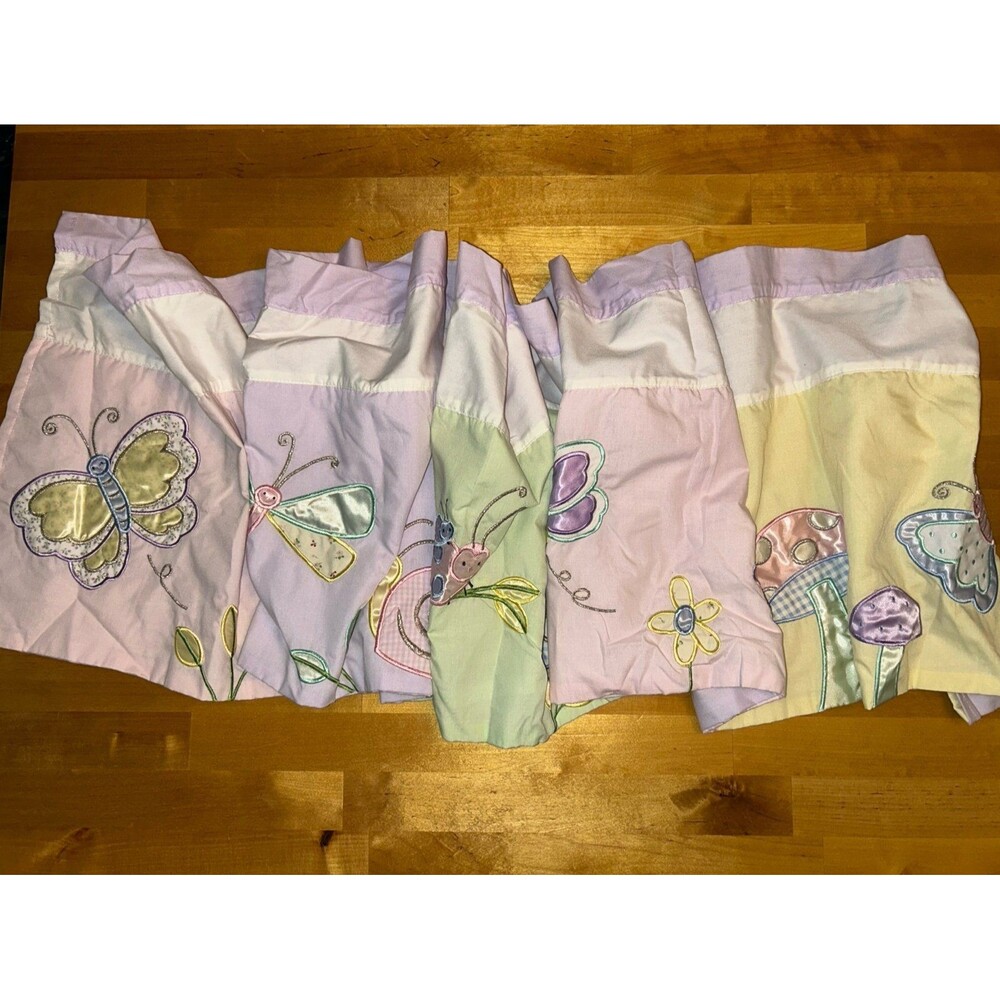 Kids Line Gossamer Wings Nursery Decor Window Valance Panel Up To 48 Inch Window